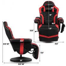 Load image into Gallery viewer, Ergonomic High Back Massage Gaming Chair with Pillow-Red
