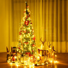 Load image into Gallery viewer, 6 Ft Pre-lit Spruce Christmas Tree with Light and Ribbon
