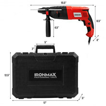 Load image into Gallery viewer, 1/2&quot; Electric Rotary Hammer Drill with Bits &amp; Case
