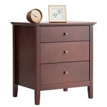 Load image into Gallery viewer, 3 Drawers Nightstand Beside End Side Table Accent Table

