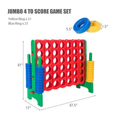 Load image into Gallery viewer, Jumbo 4-to-Score 4 in A Row Giant Game Set-Green
