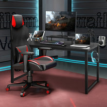 Load image into Gallery viewer, 63 inch Gaming Desk with Monitor Shelf Tablet Board
