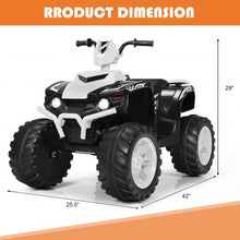 Load image into Gallery viewer, 12V Kids 4-Wheeler ATV Quad Ride On Car -White
