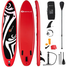 Load image into Gallery viewer, 10&#39; Inflatable Stand up Adjustable Fin Paddle Surfboard with Bag
