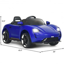 Load image into Gallery viewer, 12V Kids Ride On Car with MP3 &amp; LED Light-Blue
