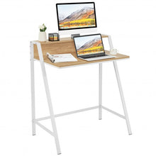 Load image into Gallery viewer, 2 Tier Computer Desk PC Laptop Table Study Writing Home Office Workstation New-Natural

