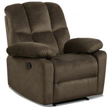 Load image into Gallery viewer, Recliner Chair Single Sofa Lounger Home Theater Seating with Footrest-Brown
