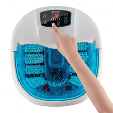 Load image into Gallery viewer, Foot Spa Tub with Bubbles and Electric Massage Rollers for Home Use-Blue
