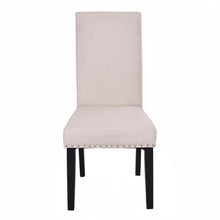 Load image into Gallery viewer, Set of 2 Fabric Upholstered Armless Dining Chairs-Beige
