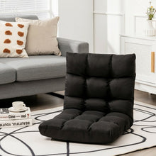 Load image into Gallery viewer, 14-Position Adjustable Folding Lazy Gaming Sofa-Black

