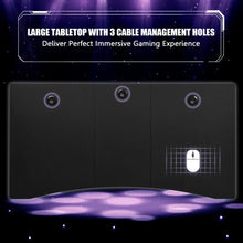Load image into Gallery viewer, 63&quot; Gaming Desk T- Shaped Computer Desk Gamer Table-Black
