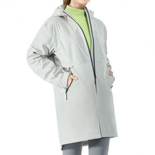 Load image into Gallery viewer, Hooded  Women&#39;s Wind &amp; Waterproof Trench Rain Jacket-Gray-L
