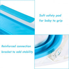 Load image into Gallery viewer, Baby Folding Collapsible Portable Bathtub w/ Block-Blue
