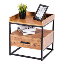 Load image into Gallery viewer, 2-Tiers End Side Table with 1 Drawer
