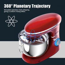 Load image into Gallery viewer, 6.3 Quart Tilt-Head Food Stand Mixer 6 Speed 660W-Red
