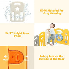 Load image into Gallery viewer, 16-Panel Foldable Baby Playpen with Sound
