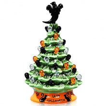 Load image into Gallery viewer, 11.5&quot; Pre-Lit Ceramic Hand-Painted Tabletop Halloween Tree
