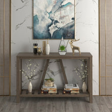 Load image into Gallery viewer, 52 Inch Long Console End Sofa Table-Brown
