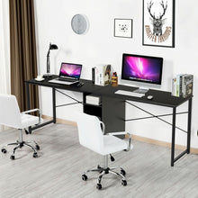 Load image into Gallery viewer, 79&quot; Multifunctional Office Desk for 2 Person with Storage-Black
