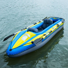 Load image into Gallery viewer, Goplus 2-Person Inflatable Canoe Boat Kayak Set with Oar and Hand Pump
