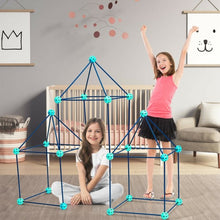 Load image into Gallery viewer, 81 Pieces Kids Crazy Construction Fort Building Kit

