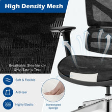 Load image into Gallery viewer, Ergonomic Mesh Adjustable High Back Office Chair with Lumbar Support-Black
