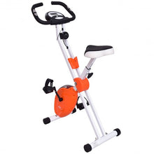 Load image into Gallery viewer, 45 Height Resistance Adjustable Folding Magnetic Exercise Bike-Orange
