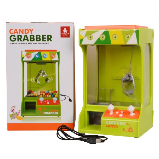 Electronic Candy Grabber Machine Claw Arcade Game Battery Operated light & Music