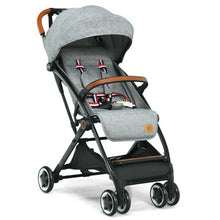 Load image into Gallery viewer, Lightweight Aluminium Frame Baby Stroller with Net-Gray
