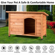 Load image into Gallery viewer, Wood Weather Resistant Home Outdoor Ground Dog House-XL
