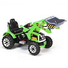Load image into Gallery viewer, 12 V Battery Powered Kids Ride on Dumper Truck-Green
