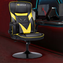 Load image into Gallery viewer, Rocking Gaming Chair Height Adjustable Swivel Racing Style Rocker -Yellow

