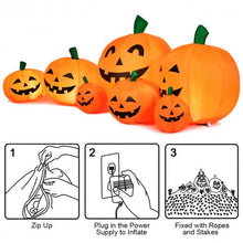 Load image into Gallery viewer, 7.5&#39; Halloween Inflatable 7 Pumpkins Patch with LED Lights

