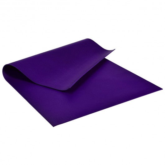 7' x 5' x 8 mm Thick Workout Yoga Mat-Purple