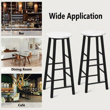 Load image into Gallery viewer, Set of 2 Pub Bistro  Dining Height Bar Stool-White
