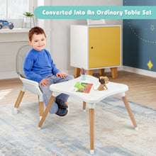 Load image into Gallery viewer, 4-in-1 Baby Wooden Convertible High Chair -Gray
