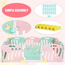 Load image into Gallery viewer, 10-Panel Kids Safety Activity Center -Pink
