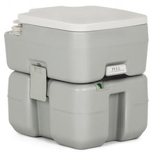 Load image into Gallery viewer, 5.3 Gallon Portable Travel Toilet with Piston Pump Flush
