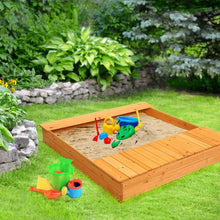 Load image into Gallery viewer, Kids Outdoor Playset Backyard Cedar Sandbox
