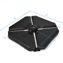 Load image into Gallery viewer, 4 Pcs 195 lbs Patio Cantilever Offset Umbrella Base Weight Sand
