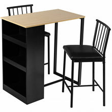 Load image into Gallery viewer, 3 Piece Counter Height Pub Dining Set-Natural
