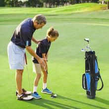 Load image into Gallery viewer, Set of 5 Ultimate 31&quot; Portable Junior Complete Golf Club Set for Kids Age 8+ -Blue
