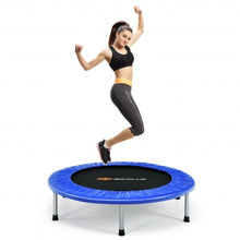 Load image into Gallery viewer, 38&quot; Mini Folding Trampoline Portable Leisure Fitness Backboard-Blue
