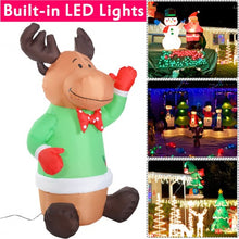 Load image into Gallery viewer, 4 ft Waterproof Inflatable Deer Christmas Decoration
