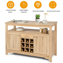 Load image into Gallery viewer, Buffet Server Sideboard Wine Cabinet Console-Natural
