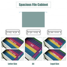 Load image into Gallery viewer, 3-Drawer Mobile File Cabinet Stee with Lock-Black
