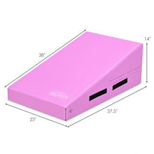 Load image into Gallery viewer, Incline Gymnastics Mat Wedge Ramp Gym Tumbling Exercise Mat-Pink
