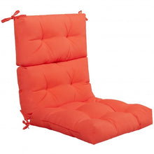 Load image into Gallery viewer, 22" x 44" Tufted Outdoor Patio Chair Seating Pad-Orange
