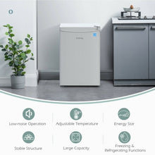 Load image into Gallery viewer, 2.5 Cu Ft Compact Single Door Refrigerator with Freezer-White

