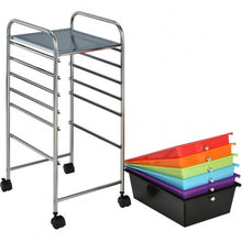 Load image into Gallery viewer, 6 Drawers Rolling Storage Cart Organizer-Multicolor
